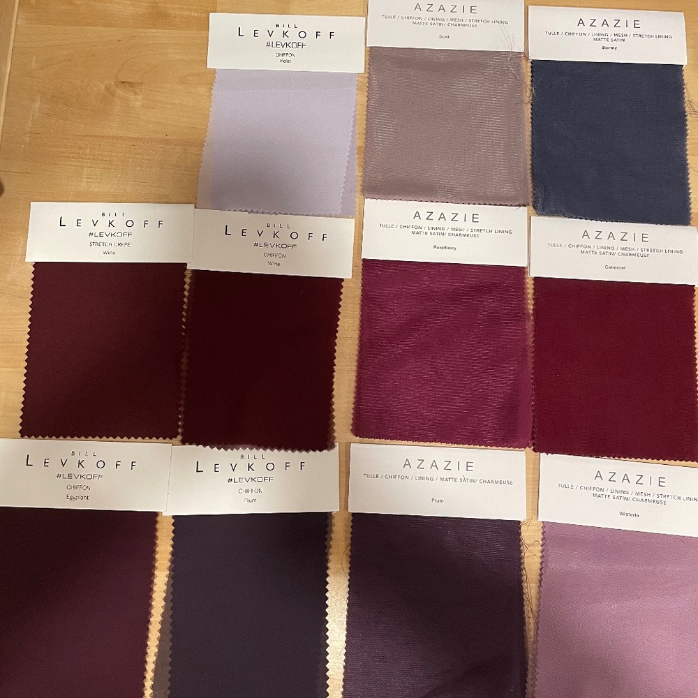 Azazie & Bill Levkoff Swatches